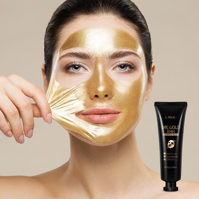 Gold Foil Snail Tear-Off Mask Hydrating.