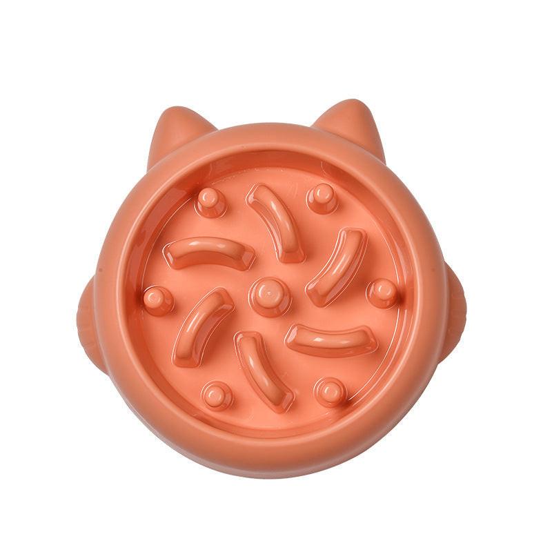 Pet Dog Cat Slow Feeder Bowls Anti Choking Slow Feeder Dish Bowl Home Dog Eating Plate Anti Gulping Bowl Supplies.