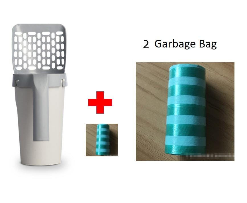 Storage Box Integrated Lazy Cat Litter Shovel Set.