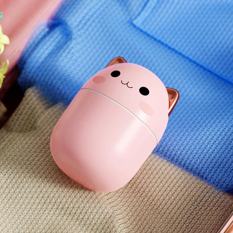 Air Humidifier Cute Cat Ultra-Silent USB Office Household Bedroom Car Aromatherapy Air Purifier With Led Cool Mist Spray.