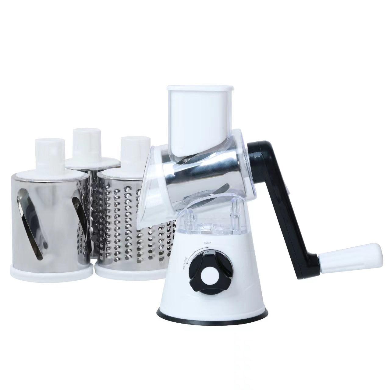 Food Processor Vegetable Chopper Kitchen Roller Gadgets Tool Vegetable Cutter Round Slicer Graters Potato Carrot Cheese Shredder.