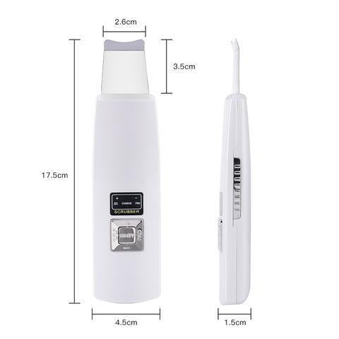 Ultrasonic Skin Scrubber Face Cleanser Blackhead Acne Removal Facial Spa Vibration Massager Ultrasound Peeling Clean Machine 394.