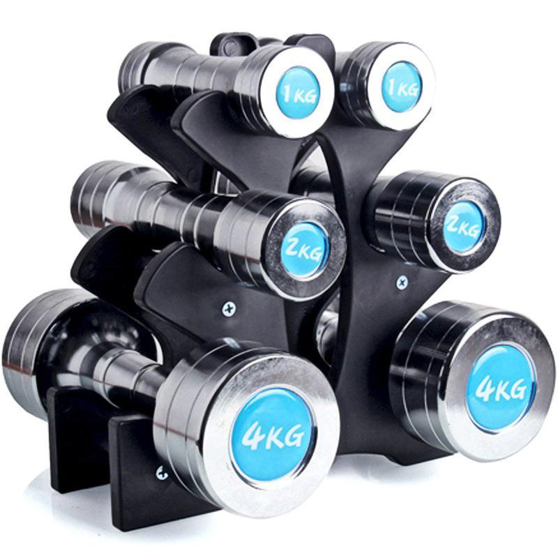 Fitness dumbbell rack.