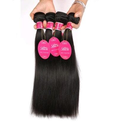 Real human hair straight wave human hair hair curtain natural color wig hair extension.