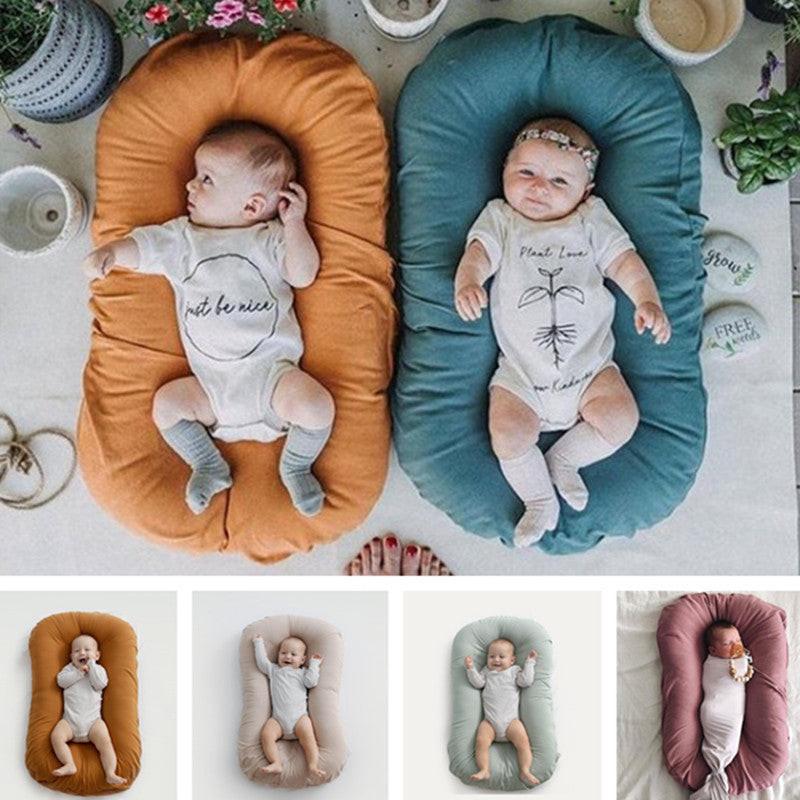 Baby Nest Bed Crib Newborn Baby Nest Cot Cribs Infant Portable Cotton Crib Travel Cradle Cushion.