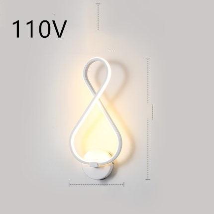 led wall lamp nordic minimalist bedroom bedside lamp.
