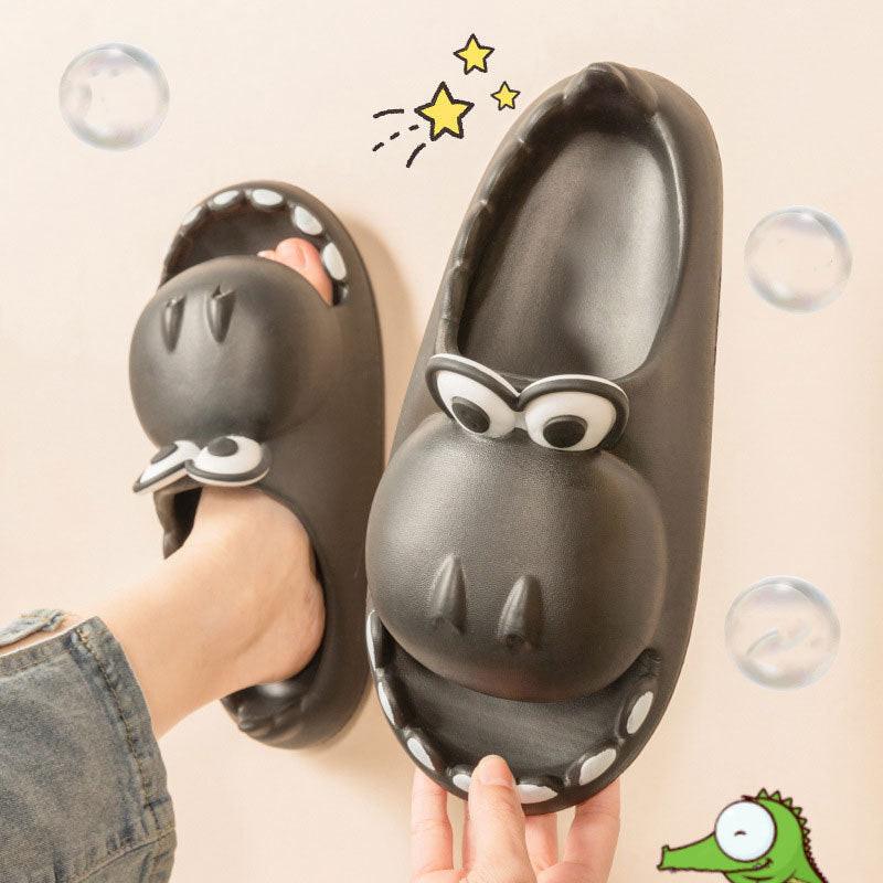 Kids Dinosaur Slippers Wholesale Summer Cartoon Parent Child Outdoor Home EVA Sandals Women Men Kids Cute Slippers Baby Shoes.