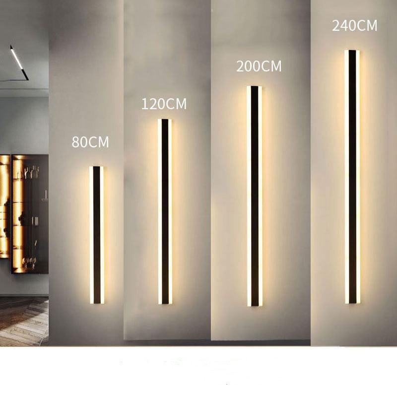 Minimalist long led wall lamp.