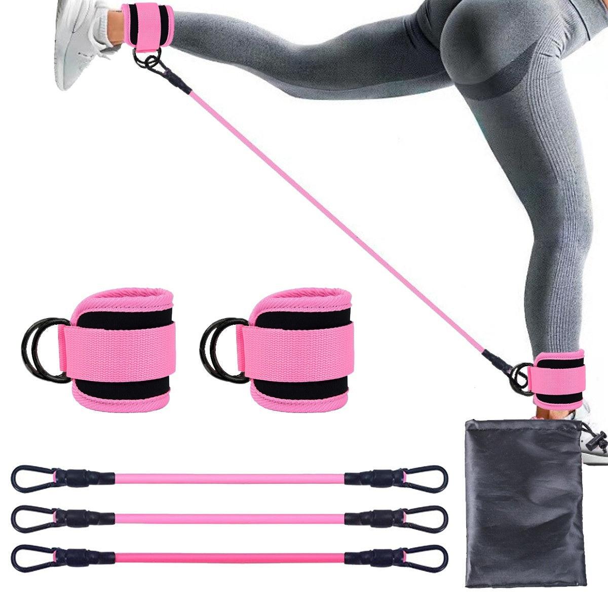Ankle Strap Resistance Bands Hip Leg Strength Pull Rope Fitness Elastic Training Home Yoga Pilate Crossfit Workout Gym Equipment.