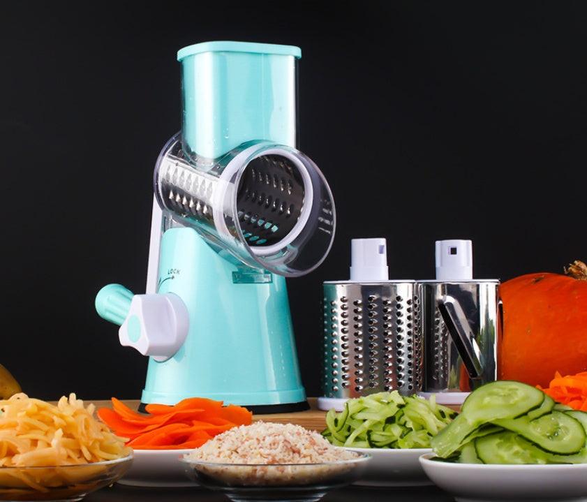 Manual Kitchen Accessories Multifunctional Round Mandoline Potato Slicer Vegetable Cutter Slicer Cheese Kitchen Gadgets.