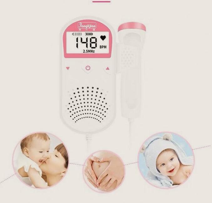 Fetal Heart Rate Monitor Home Pregnancy Baby Fetal Sound Heart Rate Detector.