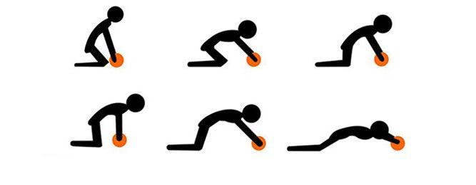 Fitness equipment abdominal wheel.