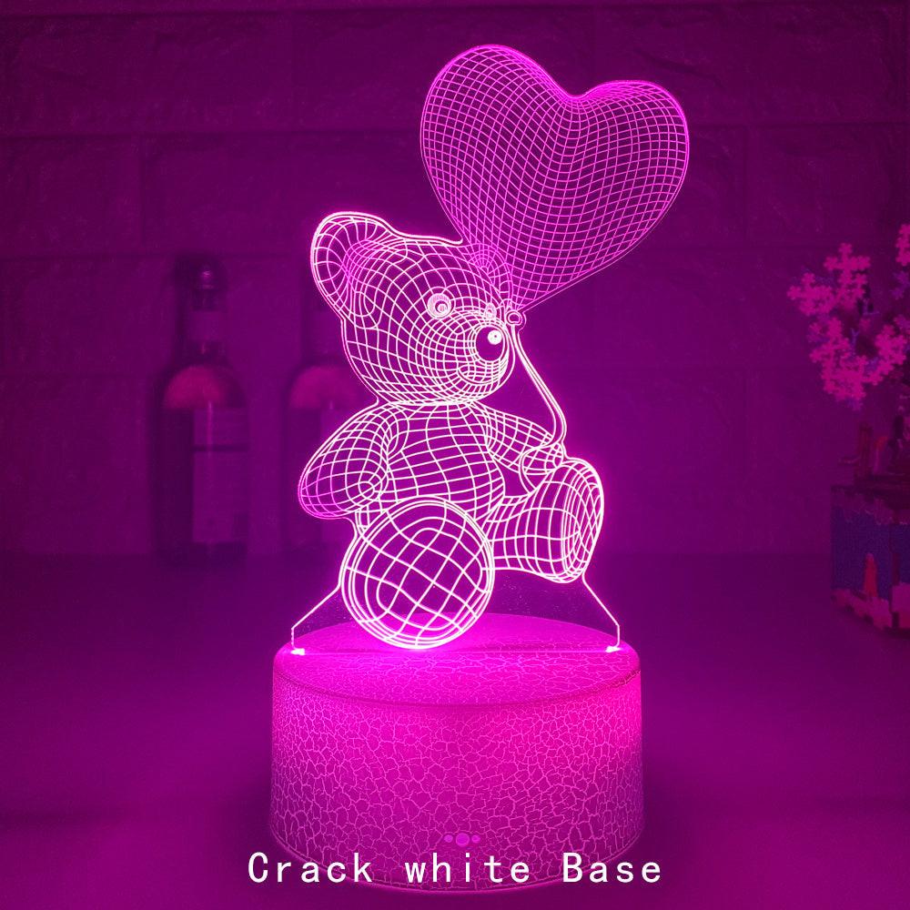 3D Lamp Acrylic USB LED Night Lights Neon Sign Lamp Xmas Christmas Decorations For Home Bedroom Birthday Decor Valentines Day Gifts.
