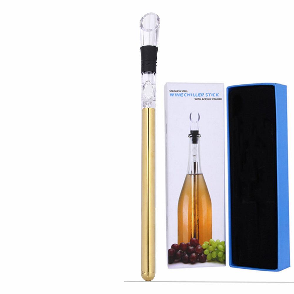 Wine Bottle Cooler Stick Stainless Steel Wine Chilling Rod Leakproof Wine Chiller Beer Beverage Frozening Stick Bar Tools.
