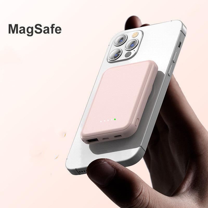 Mini Fast Charging Magnetic Wireless Power Bank 5000 MAh Portable.