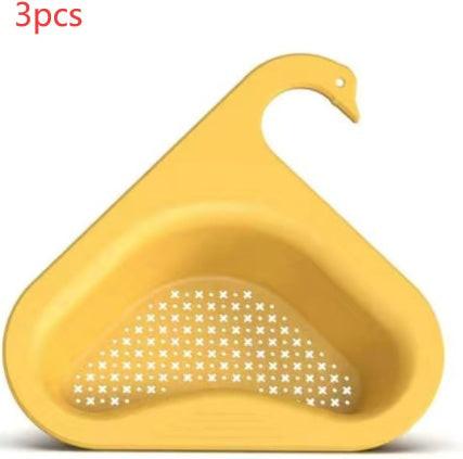 Household Sink Hanging Fruit And Vegetable Filter Water Drain Basket Kitchen Dry And Wet Separation Swan Drain Basket.