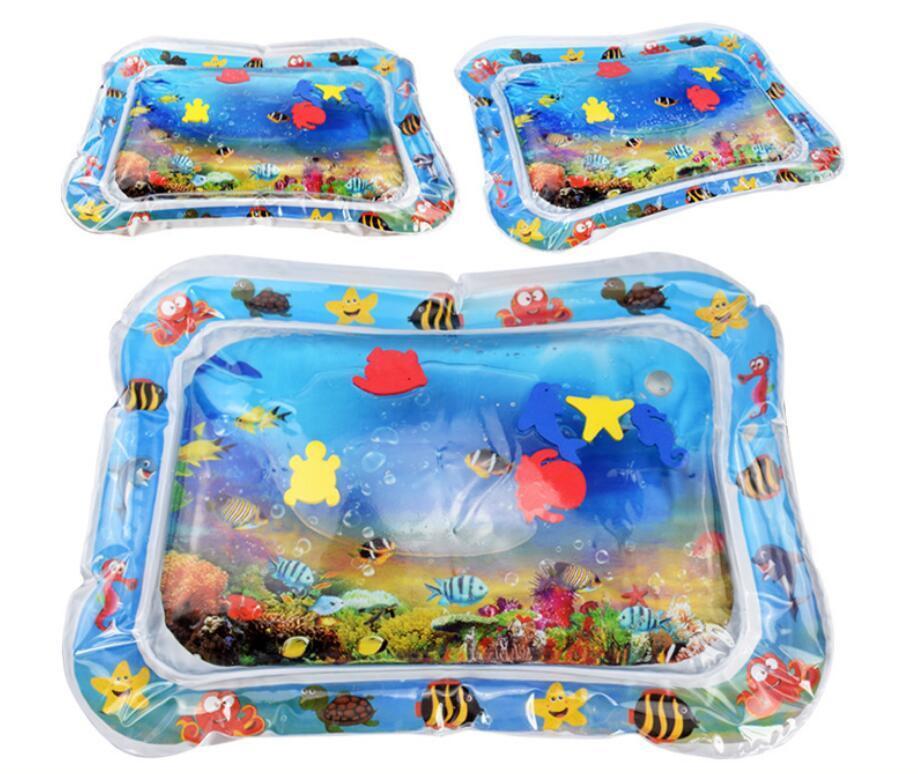 Baby Inflatable Water Mat, Infants Summer Beach Water Mat Patted Pad Water Cushion For Infants Toddlers Summer Activity Play Toys Baby Pillows.