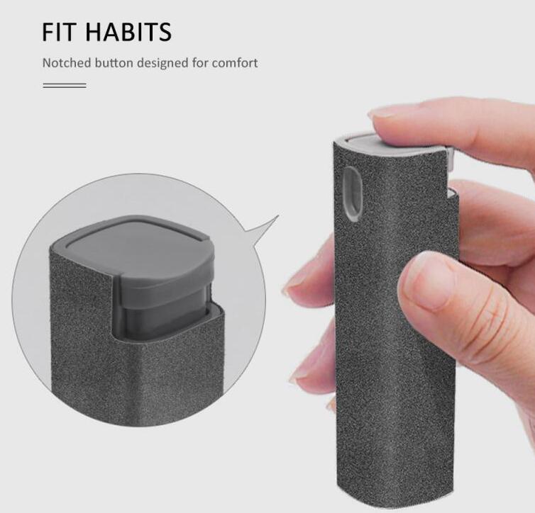 2 In 1 Phone Computer Screen Cleaner Kit For Screen Dust Removal Microfiber Cloth Set.