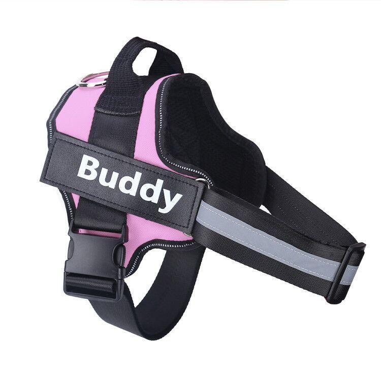 Personalized Dog Harness NO PULL Reflective Breathable Adjustable Pet Harness Vest For Small Large Dog Custom Patch Pet Supplies.
