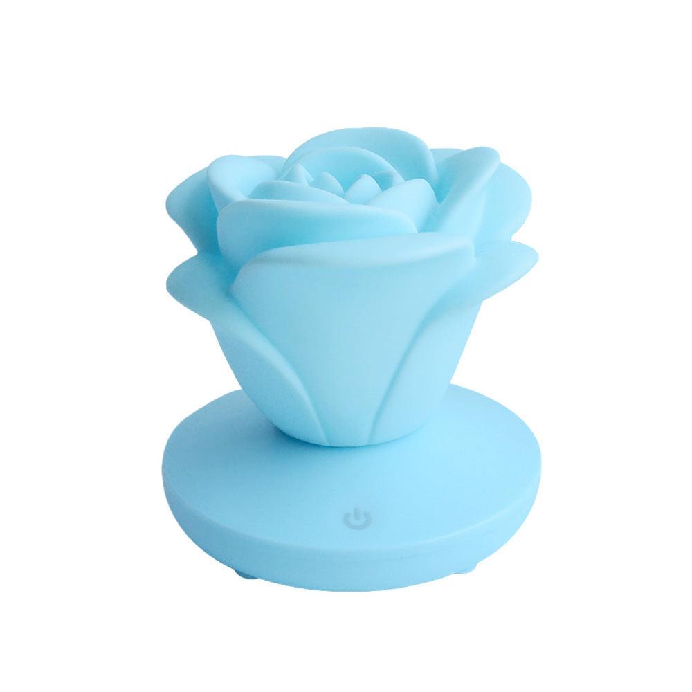 4 Colors Romantic Rose-shape Three Lighting Level Dimming Touch Night Light Valentine's Day Night Light.
