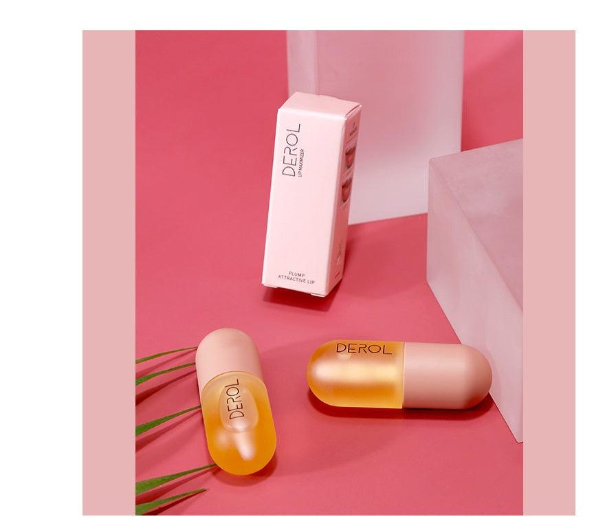 Day Night Instant Volume Lip Plumper Oil Clear Lasting Nourishing Repairing Reduce Lip Fine Line Care Lip Beauty Cosmetic.