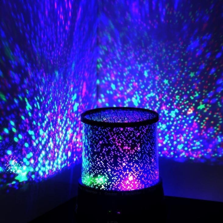 LED Night Light Projector Lamp Colorful Star Light (Random Color).