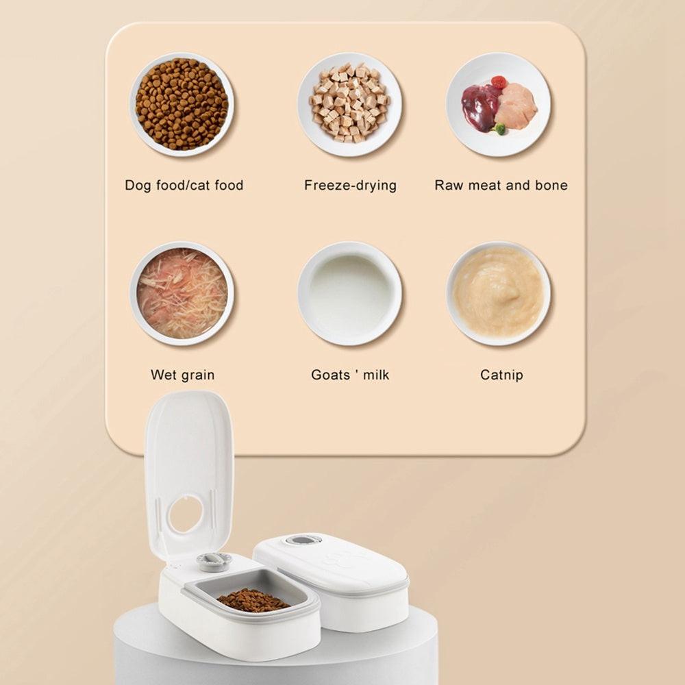 Automatic Pet Feeder Smart Food Dispenser For Cats Dogs Timer Stainless Steel Bowl Auto Dog Cat Pet Feeding Pets Supplies.