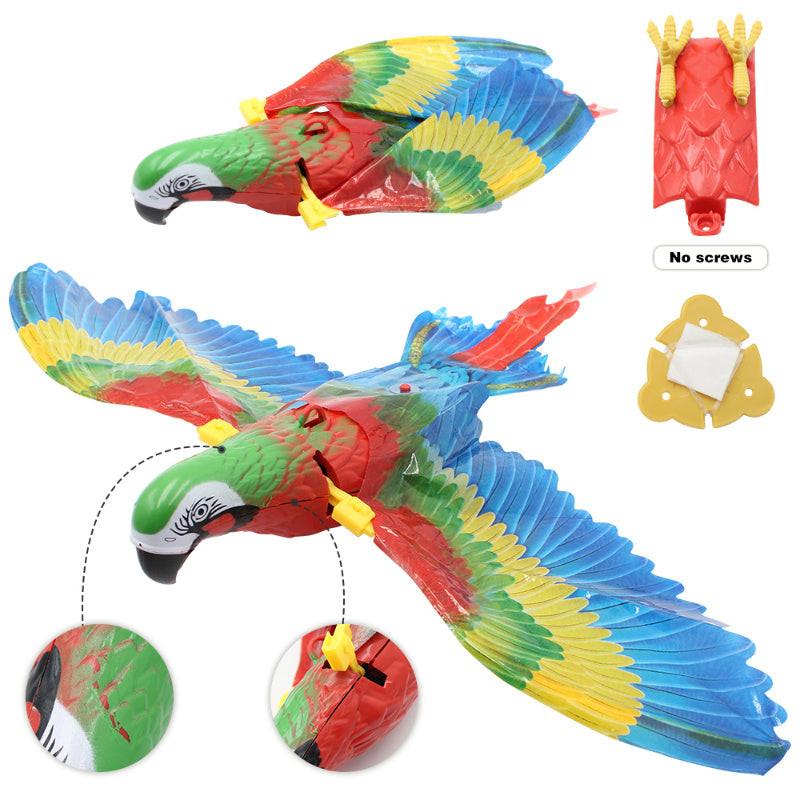 Simulation Bird Cat Interactive Pet Toys Hanging Eagle Flying Teasering Play Kitten Dog Toys Animals Cat Accessories Supplies.