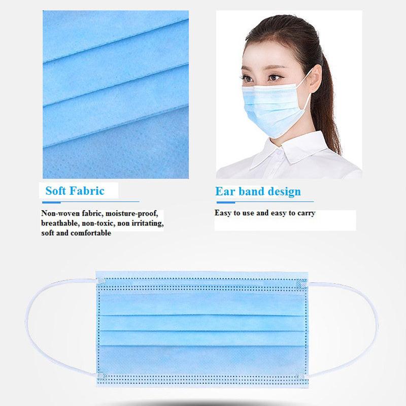 Professional Medical Mask Disposable 3-Ply Face Mask Antiviral Medical-Surgical Mask.