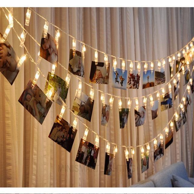 LED Photo Holder String Lights.