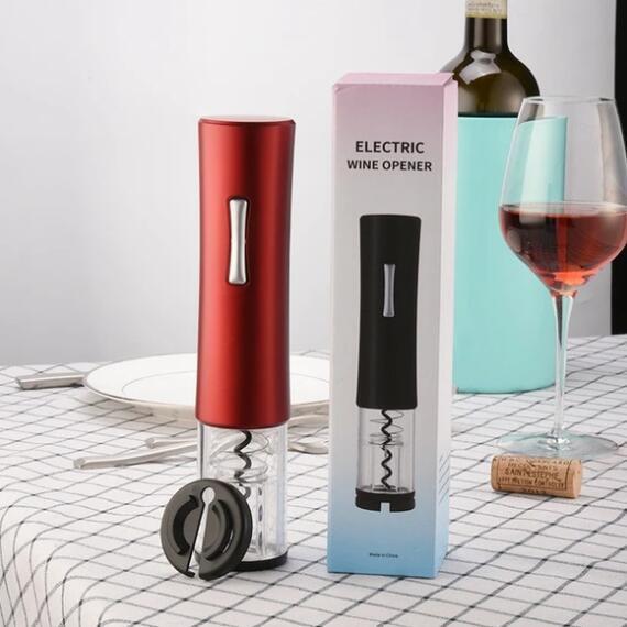 Electric Wine Opener Automatic Electric Wine Bottle Corkscrew Opener With Foil Cutter Wine Bottle Opener Kit.