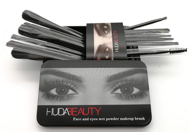 12 makeup brush sets iron box makeup tools makeup tools.