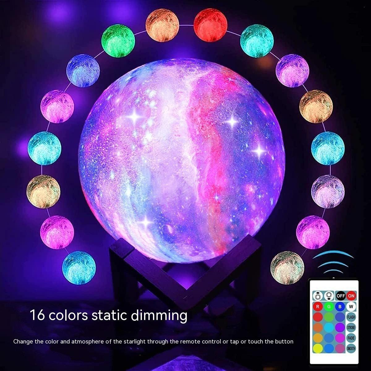 3D Printing Moon Light Galaxy  Light.