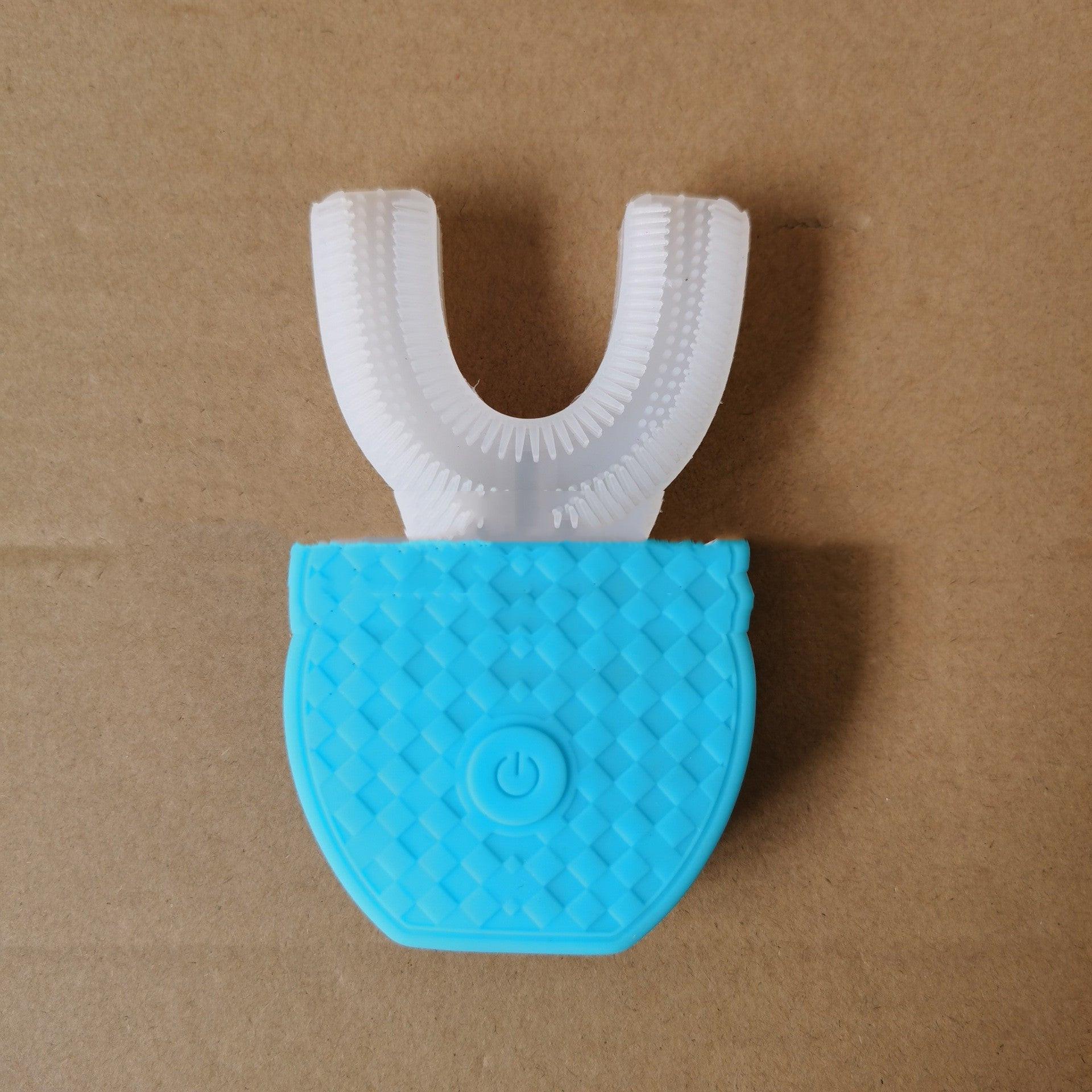 360 Degrees Intelligent Automatic Electric  Toothbrush Waterproof U Type Tooth Brush Whitening Blue Light USB Charging.