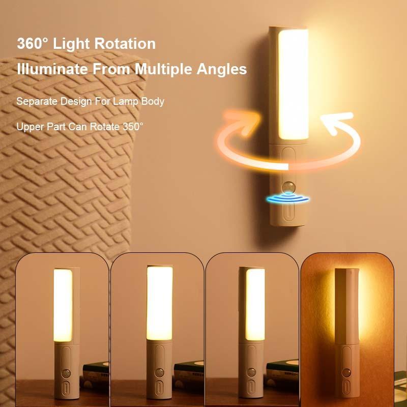 New Style Smart Human Body Induction Motion Sensor LED Night Light For Home Bed Kitchen Cabinet Wardrobe Wall Lamp.