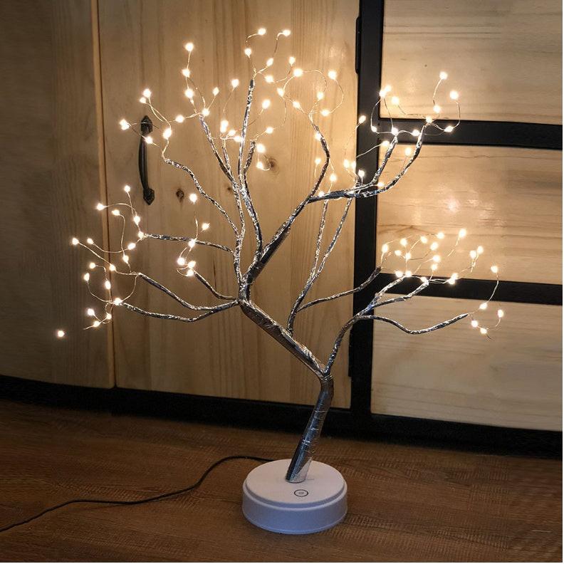 Tree Light Touch Switch Pearl Star Night Light.