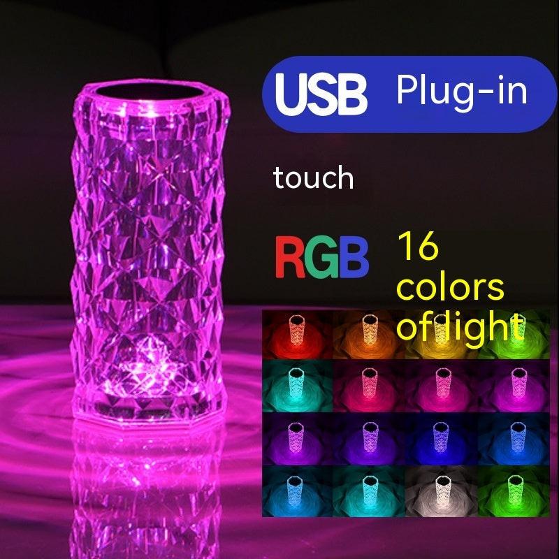Crystal Rose Lamp Atmosphere Creative Led Table Lamp.