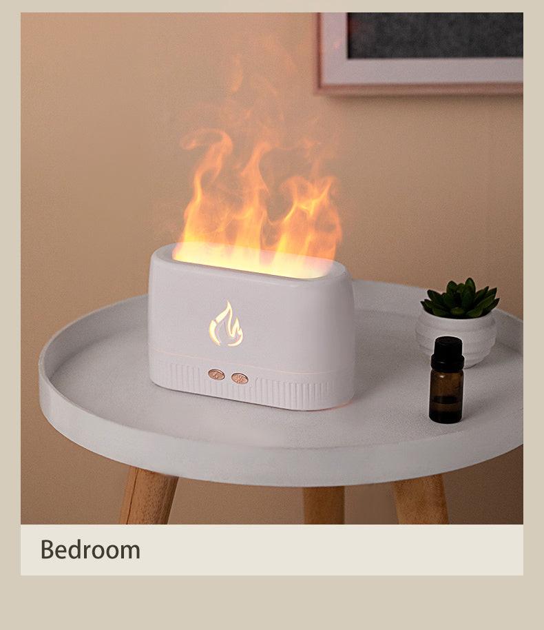Factory Price Flame Humidifier Aroma Diffusers Machine Home Bedroom Silent Essential Oil Flame Aroma Diffuser.