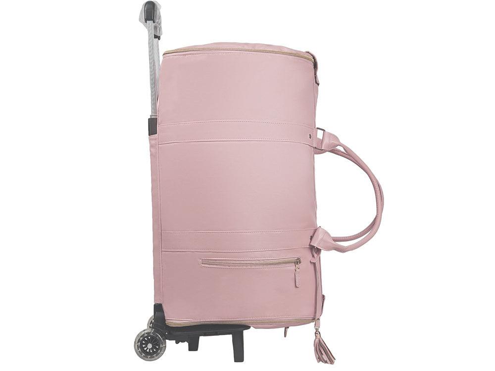 Large Capacity Trolley Travel Bag, Portable Folding Fitness Bag.