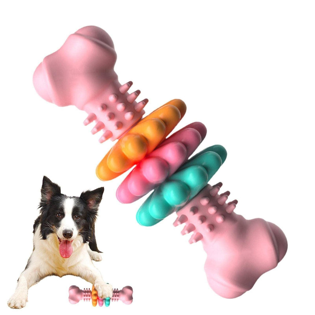 Dog Chew Toy Dog Bone Type  Dogs Teeth Cleaning Toys Indestructible TPR Bone Chewing Bite Resistant Teething Toys  Pet Products.