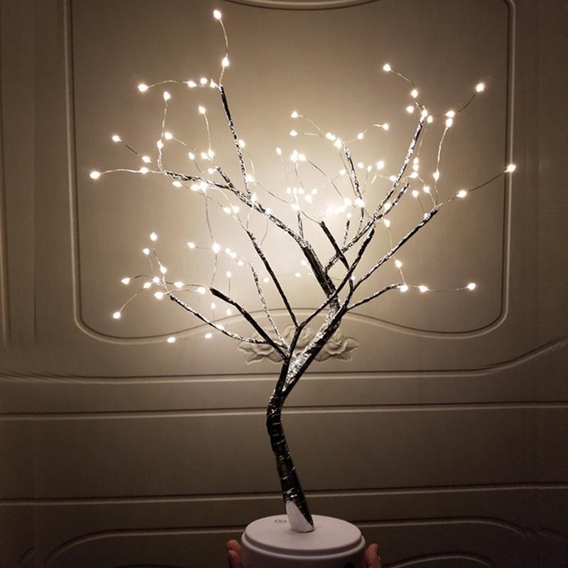 Tree Light Touch Switch Pearl Star Night Light.