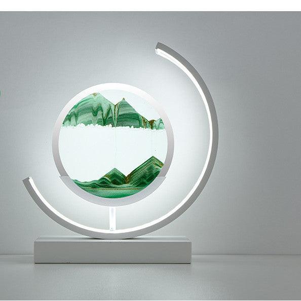 High-end Business Gifts Quicksand Painting 3D Living Room Decorations Lights Creative Lamp Led Lights.