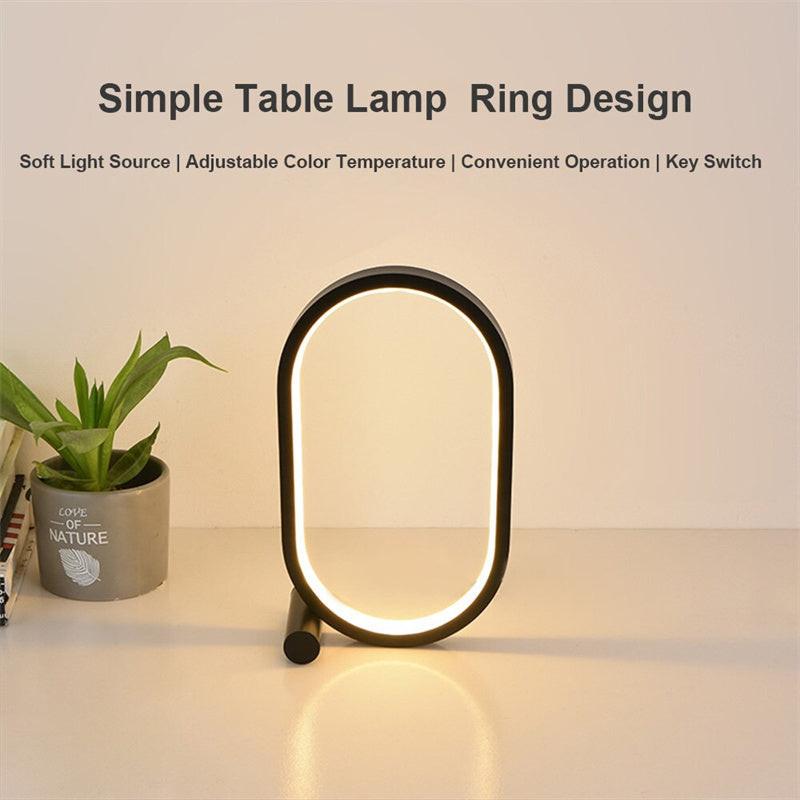 Usb Plug-In Lamp Oval Acrylic Lamp Touch Control Dimmable Modern Simple Creative Night Lamp Bedside Reading Lamp Desk Table Led.