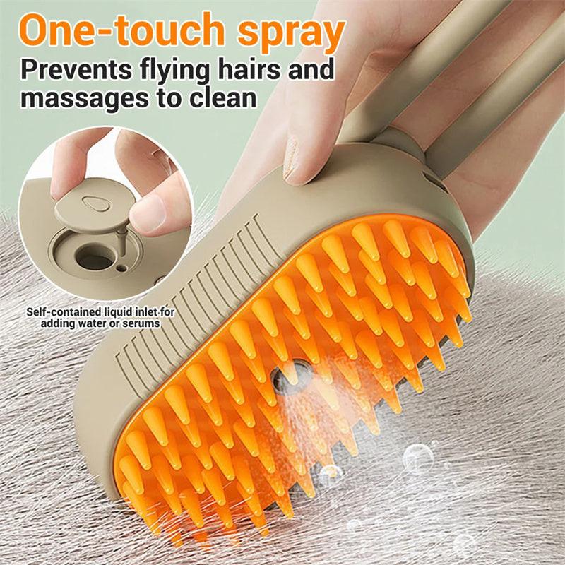 Cat Steam Brush Steamy Dog Brush 3 In 1 Electric Spray Cat Hair Brushes For Massage Pet Grooming Comb Hair Removal Combs Pet Products.