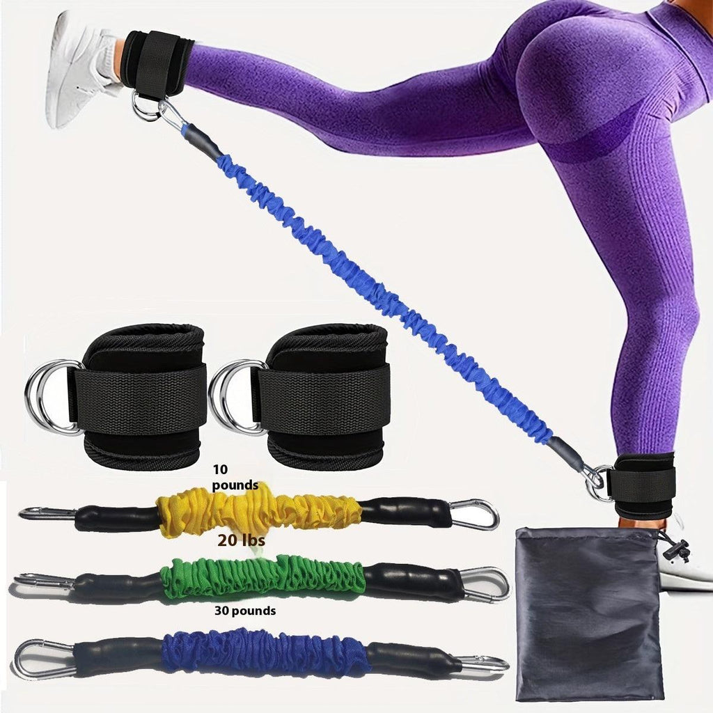 Ankle Strap Resistance Bands Hip Leg Strength Pull Rope Fitness Elastic Training Home Yoga Pilate Crossfit Workout Gym Equipment.