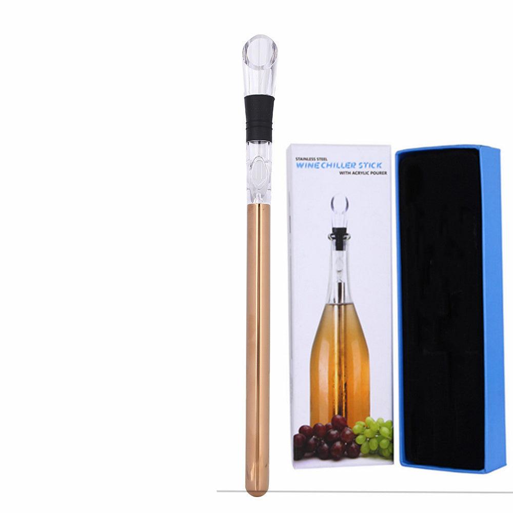 Wine Bottle Cooler Stick Stainless Steel Wine Chilling Rod Leakproof Wine Chiller Beer Beverage Frozening Stick Bar Tools.