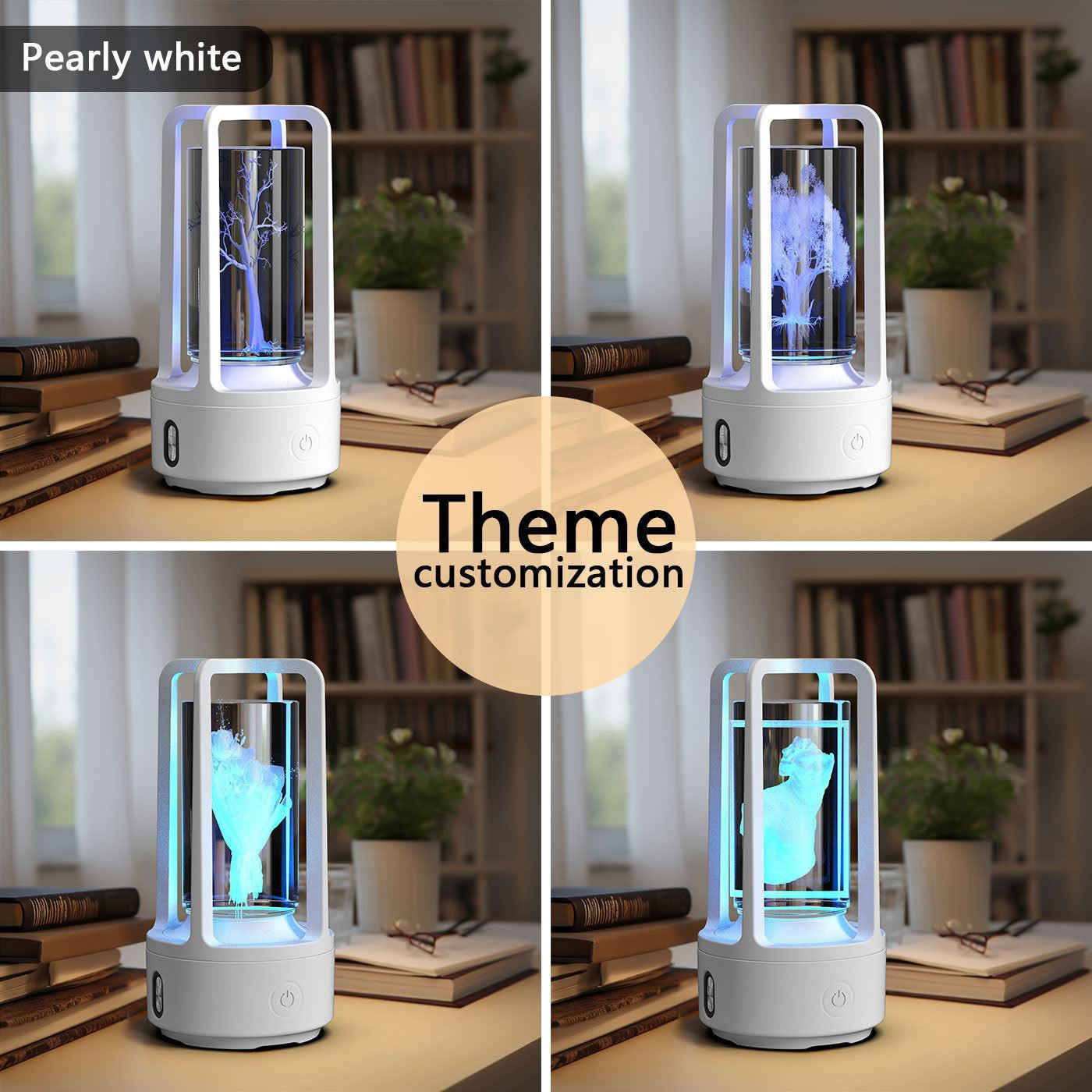 Creative 2 In 1 Audio Acrylic Crystal Lamp And Bluetooth Speaker Valentine's Day Gift Touch Night Lamp.