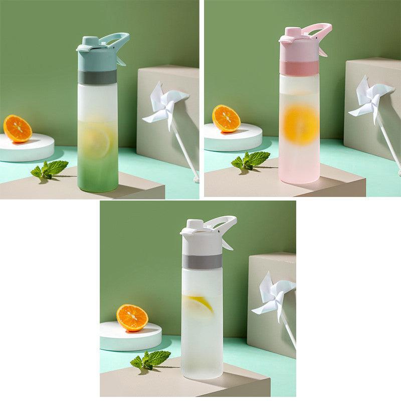 Spray Water Bottle For Girls Outdoor Sport Fitness Water Cup Large Capacity Spray Bottle Drinkware Travel Bottles Kitchen Gadgets.