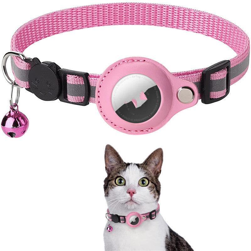 Reflective Collar Waterproof Holder Case For Airtag Air Tag Airtags Protective Cover Cat Dog Kitten Puppy Nylon Collar.