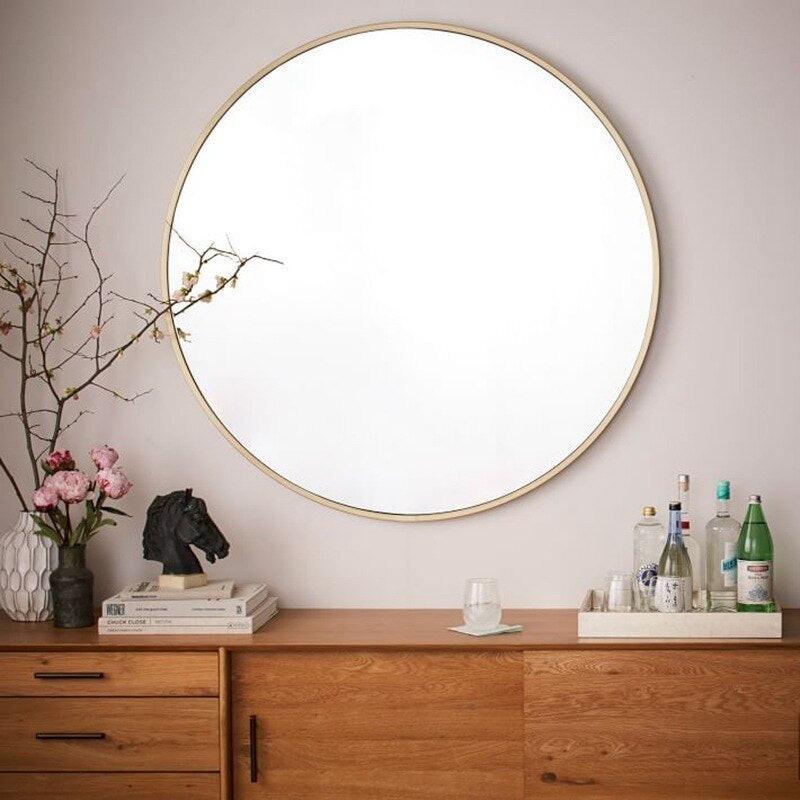 Bathroom wall bathroom mirror wall hanging decorative mirror.